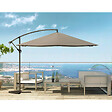 CONCEPT USINE - Parasol  gris déporté carré 3 x 3 m SOLENZARA - vignette