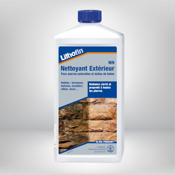 LITHOFIN - Lithofin MN Nettoyant exterieur - Nettoyant Pour Pierre Naturelle 1L - large