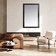DADA ART - Miroir mural Romance - Noir - 70x140cm - vignette
