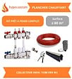 HYPOCAUSTUM - Kit plancher chauffant hydraulique 60 m² - Tube PER - Collecteur Inox - vignette