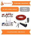 HYPOCAUSTUM - Kit plancher chauffant hydraulique 70 m² - Tube PER - Collecteur Inox - vignette