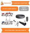 HYPOCAUSTUM - Kit plancher chauffant hydraulique 100 m² - Tube Multicouche - Collecteur Inox - vignette