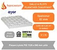 SOMATHERM FOR YOU - Dalle à plots pour Plancher chauffant 1120x840 mm Epaisseur 82 mm (57 isolant + 25 plots) R1.70 Paquet de 5.64 m² - vignette