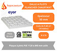 SOMATHERM FOR YOU - Dalle à plots pour Plancher chauffant 1120x840 mm Epaisseur 50 mm (25 isolant + 25 plots) R0.75 Paquet de 9.40 m² - vignette
