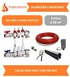 HYPOCAUSTUM - Kit plancher chauffant hydraulique 50 m² - Tube PER BAO - Collecteur Inox - vignette