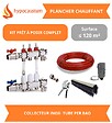 HYPOCAUSTUM - Kit plancher chauffant hydraulique 120 m² - Tube PER BAO - Collecteur Inox - vignette