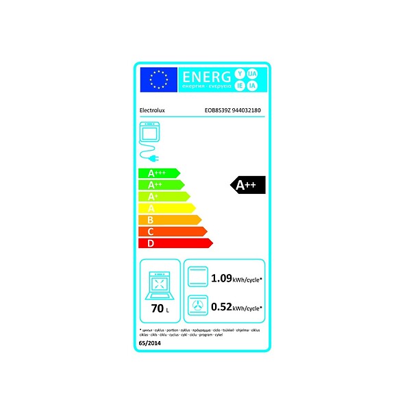 ELECTROLUX - Four Vapeur Intégrable 70l 60cm - EOB8S39Z1 - large