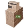 PACK AND MOVE - Pack and Move - Lot 36 cartons pour expédition - Taille L - 25 x 38 x 20 cm - Carton renforcé - 20 KG max - vignette