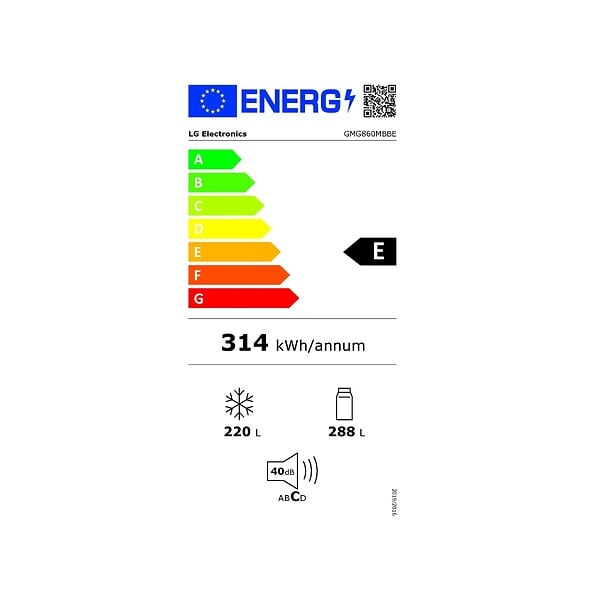 LG - Réfrigérateur Américain 83.5cm 508l Nofrost - GMG860MBBE - large