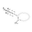 ATOLE - Platine sortie de cloison simple à sertir PER Ø12 pour WC – Kit de fixation mural avec platine encastrable - vignette
