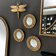 EMDE - Lot 3 miroirs plumes diam 16cm - vignette