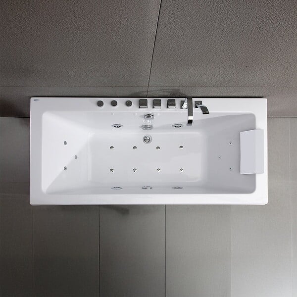 SPALINA - Baignoire Balnéo Sikinos white Jets 170 x78 x60 cm, by SPALINA - large