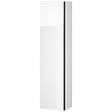 CERSANIT - Meuble colonne de salle de bain 160 cm blanc brillant - poignées noires - Virgo - vignette