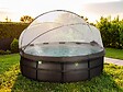 EXIT TOYS - Piscine tubulaire Black Leather ronde 4,88 x 1,22 m avec dôme - Exit Toys - vignette
