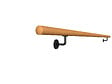 KORDO - Pack main courante frêne teintée + supports - L.200cm - vignette