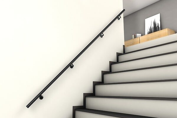 KORDO - Pack Main courante FLEXIO 3m noir - Aluminium - 3m - large
