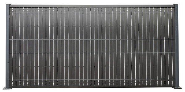 SYLWAY - Kit de lamelles occultantes bois composite, H. 1,73 x L.2,5 m, noir, SYLWAY - large
