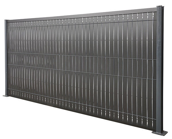 SYLWAY - Kit de lamelles occultantes bois composite, H. 1,73 x L.2,5 m, noir, SYLWAY - large
