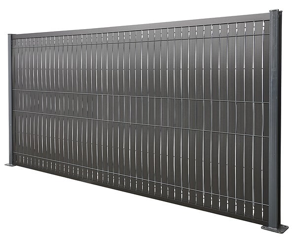 SYLWAY - Kit de lamelles occultantes bois composite, H.1,23 x L.2,5 m, noir, SYLWAY - large