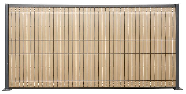 SYLWAY - Lamelles occultantes bois composite - Sable - H1,53xL2,5m - large
