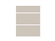 GRUPOALVIC - Façades 1 tiroir + 2 casseroliers Martel - Lin - L.60cm - vignette