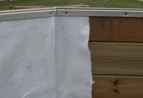 UBBINK PIS - Piscine enterrable en bois Océa - Liner Gris - D580xH130cm - large