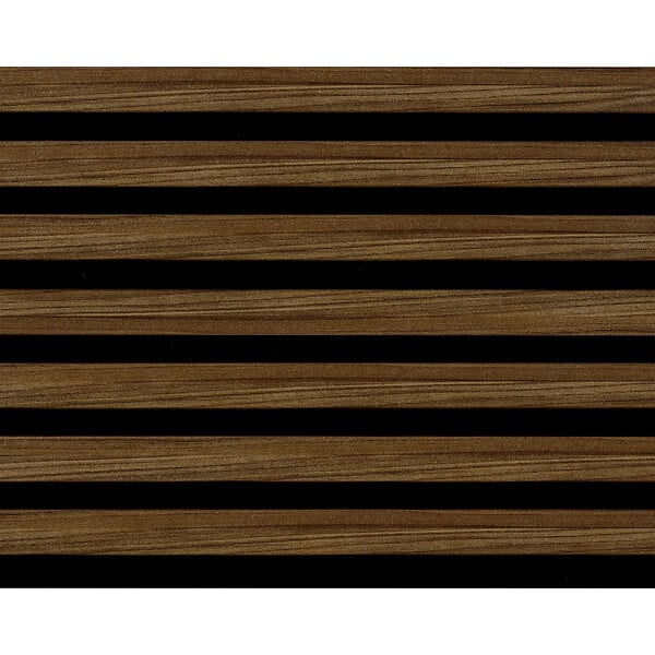 AJ TIMBER - Lot de 2 panneaux Decowall Acoustic - Noyer - 2600x300x17mm - large