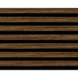 AJ TIMBER - Lot de 2 panneaux Decowall Acoustic - Noyer - 2600x300x17mm - vignette