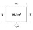 WHITE WOOD - Abri bois Lola 2 - Monopente SU - 10,4m2 - vignette