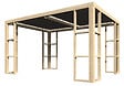 DECOR ET JARDIN - Pergola en bois Ambre - Marron - L.401xP.304cm - vignette