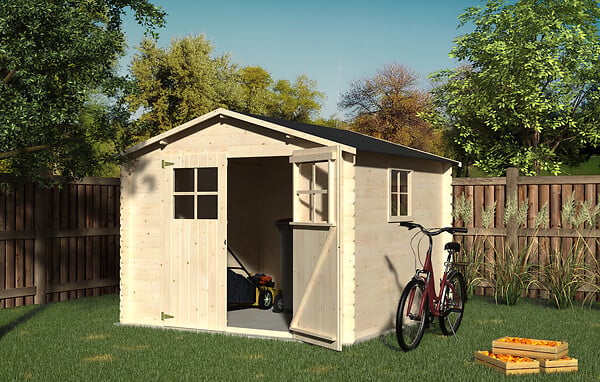 DECOR ET JARDIN - Abri jardin Mirama bois - 6,01m² - L.283xH.210xP.272cm - large