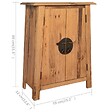 VIDAXL - vidaXL Armoire latérale de salle de bain Pin massif 59x32x80 cm - vignette