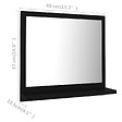 VIDAXL - vidaXL Miroir de salle de bain Noir 40x10,5x37 cm Bois d’ingénierie - vignette
