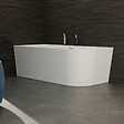 SPALINA - Baignoire Ilot Capri 170 gauche blanche + robinetterie chromée 170 x76 x58 cm, by SPALINA - vignette