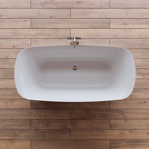SPALINA - Baignoire îlot Rectangulaire Bliss 170 Blanche 170 X80 X58 Cm, By Spalina - large