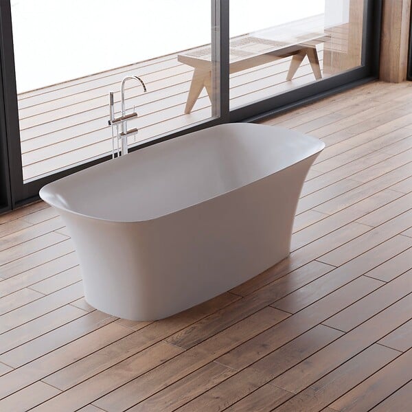 SPALINA - Baignoire îlot Rectangulaire Bliss 170 Blanche 170 X80 X58 Cm, By Spalina - large