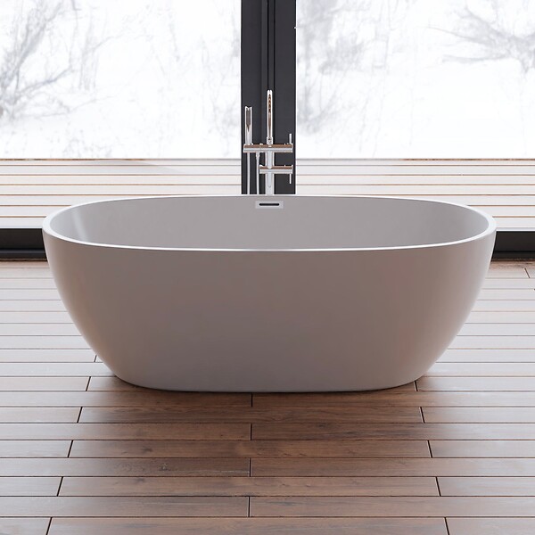 SPALINA - Baignoire îlot ovale SAMBA L. 170 x l. 79 cm, by SPALINA - large