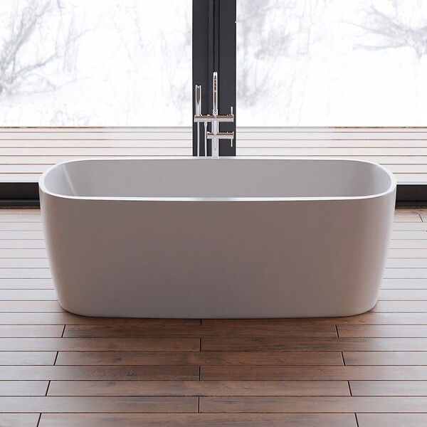 SPALINA - Baignoire Ilot Dune 170 blanche 170 x80 x58 cm, by SPALINA - large