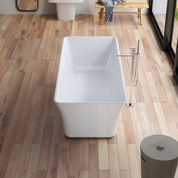 SPALINA - Baignoire Ilot Sorrow 170 blanche 170 x75 x58 cm, by SPALINA - large