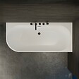 SPALINA - Baignoire Ilot Capri 170 droite blanche + robinetterie chromée 170 x76 x58 cm, by SPALINA - vignette