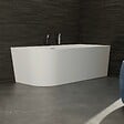 SPALINA - Baignoire Ilot Capri 170 droite blanche + robinetterie chromée 170 x76 x58 cm, by SPALINA - vignette