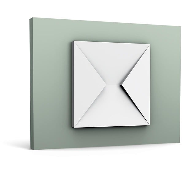 ORAC DECOR - W106 ENVELOP - élément décoratif mural pour former des motifs - 33,3x33,3x2,9cm (L x l x h) Orac Decor Carton complet - large