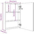 VIDAXL - vidaXL Armoire de salle de bain à miroir LED 50x13x70 cm - vignette