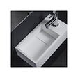 PLANETE BAIN - Lave-mains gain de place en solid surface Sacramento 35x18 cm - vignette