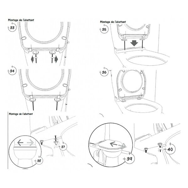 PLANETE BAIN - Abattant gain de place SAV - large