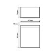 GODART - Pack meuble lave mains Hamac oak et noir + robinetterie eau froide noir - vignette