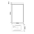 GODART - Meuble lave mains wc noir mat sans robinetterie - l.42.5 X H. 72.5 cm - pour robinetterie à gauche - Austral - vignette