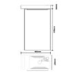 GODART - Meuble lave mains wc noir mat avec porte serviettes - l.48 X H. 72.5 cm - pour robinetterie à droite - Austria - vignette