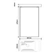 GODART - Meuble lave mains wc noir mat avec porte serviettes - l.48 X H. 72.5 cm - pour robinetterie à gauche - Austria - vignette