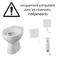 GODART - Cuvette WC à alimentation indépendante sortie horizontale Atlas - vignette